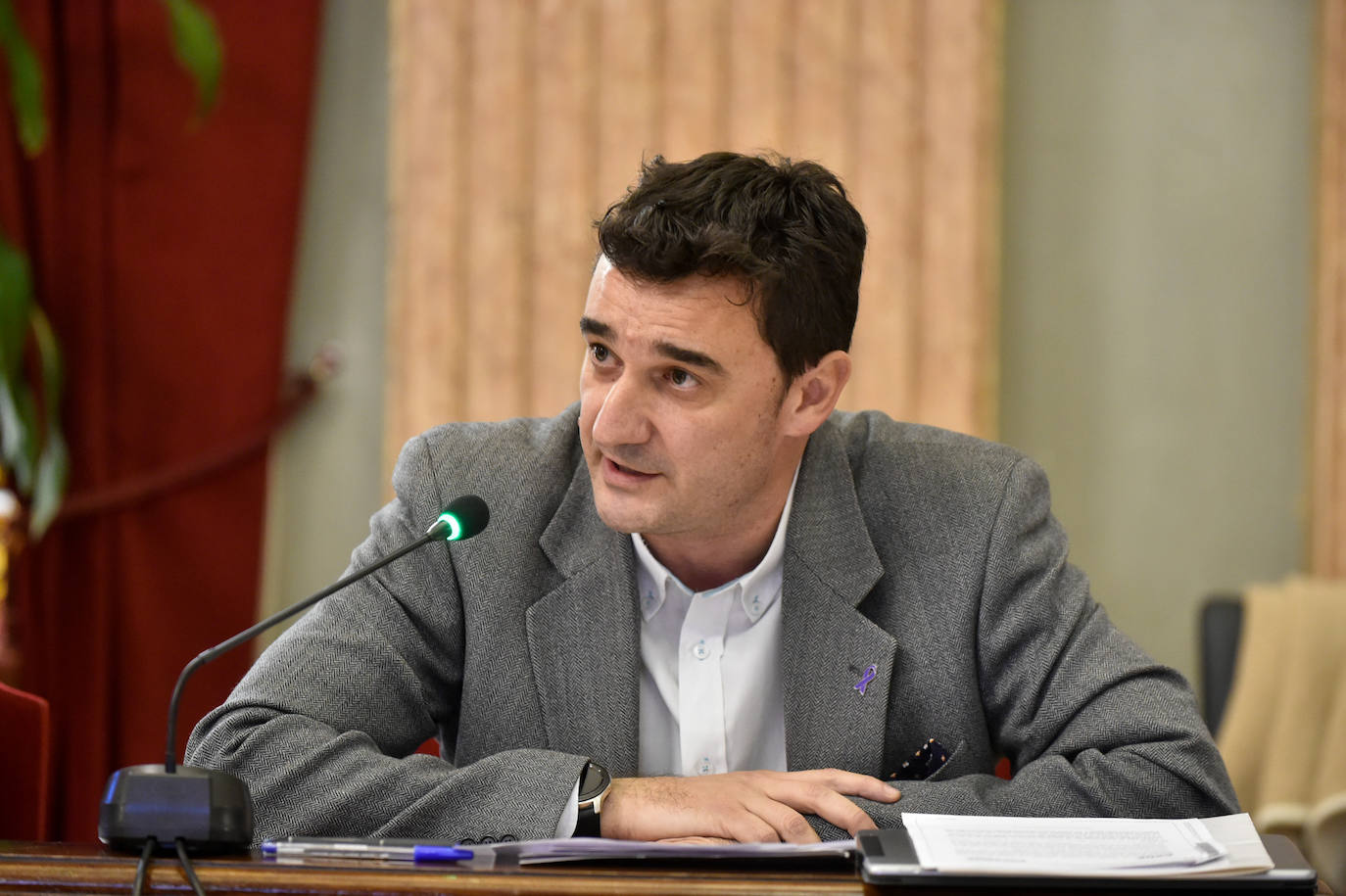 Pleno del Ayuntamiento de Murcia, este jueves.