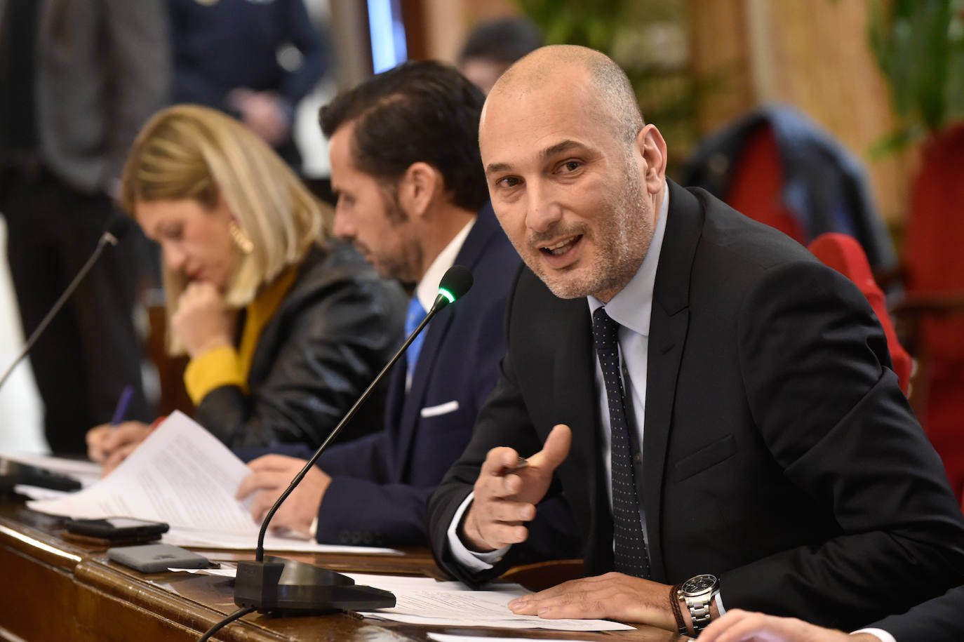 Pleno del Ayuntamiento de Murcia, este jueves.
