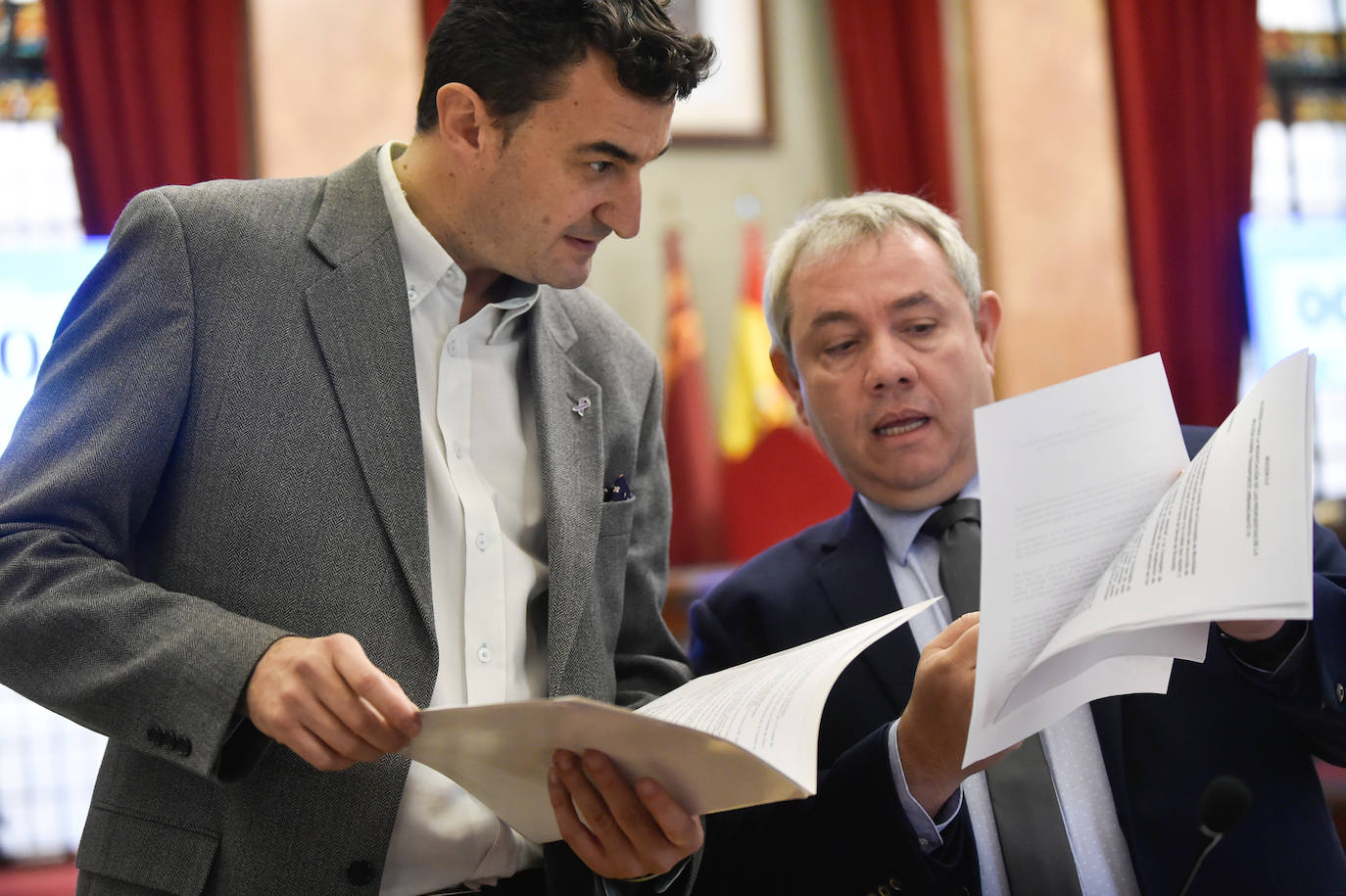 Pleno del Ayuntamiento de Murcia, este jueves.