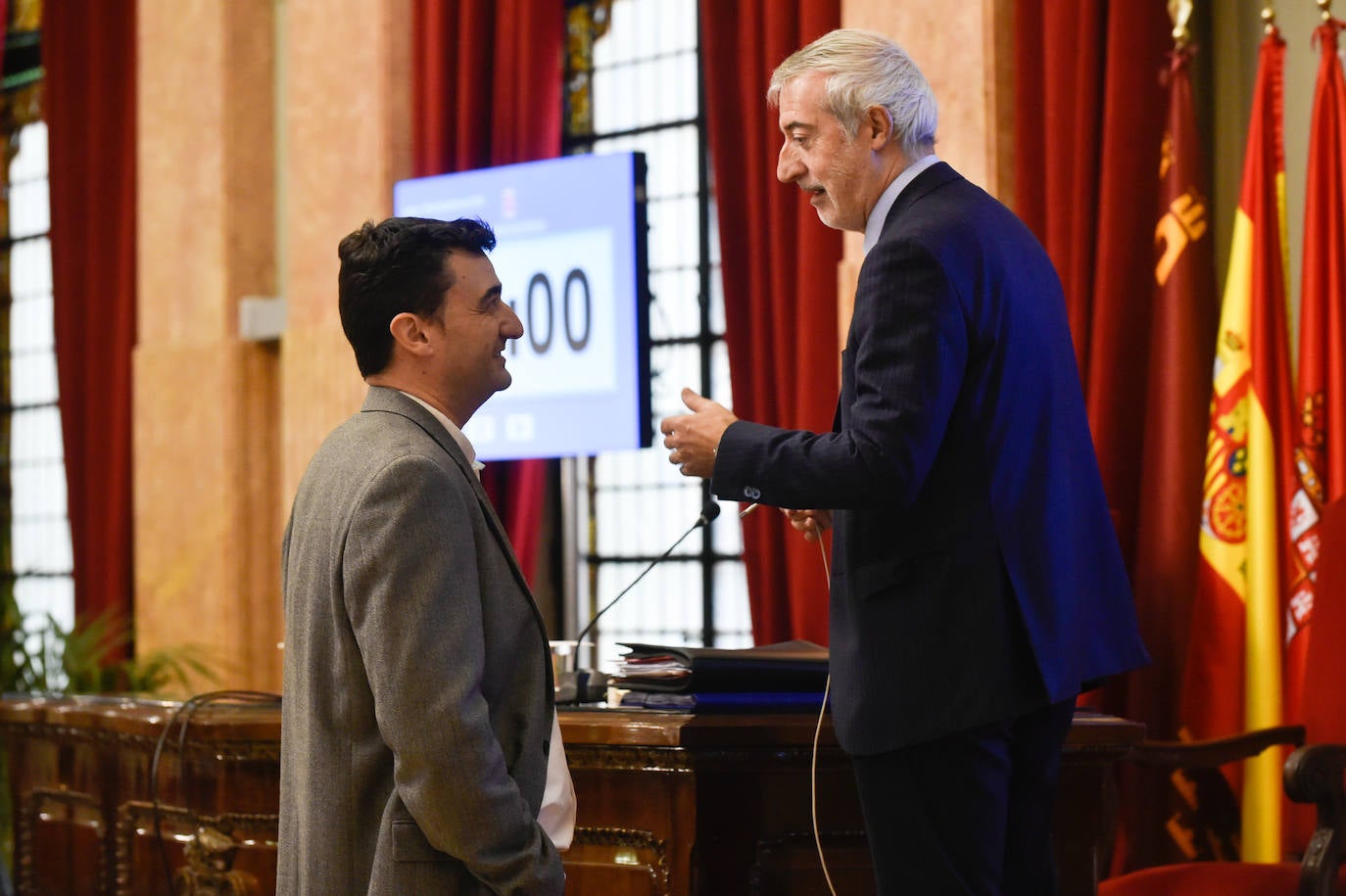 Pleno del Ayuntamiento de Murcia, este jueves.