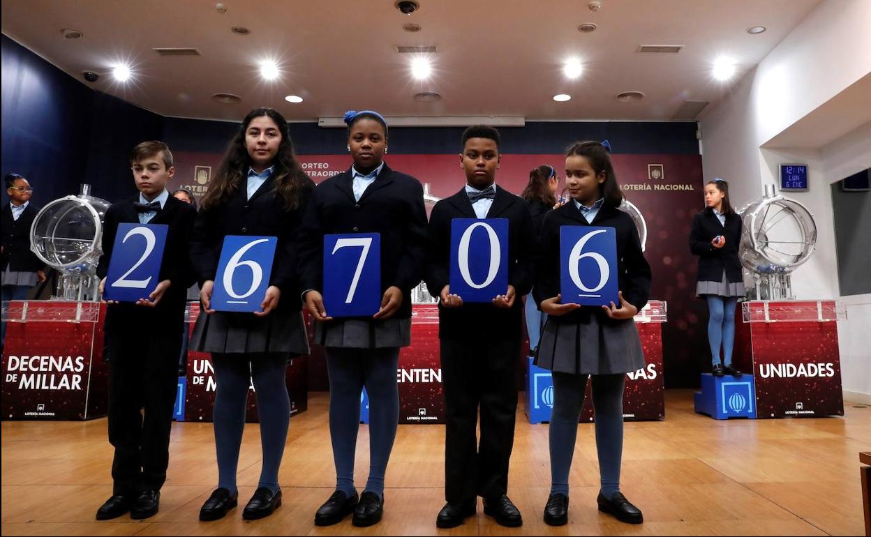 Tercer premio de la Lotería del Niño 2020.