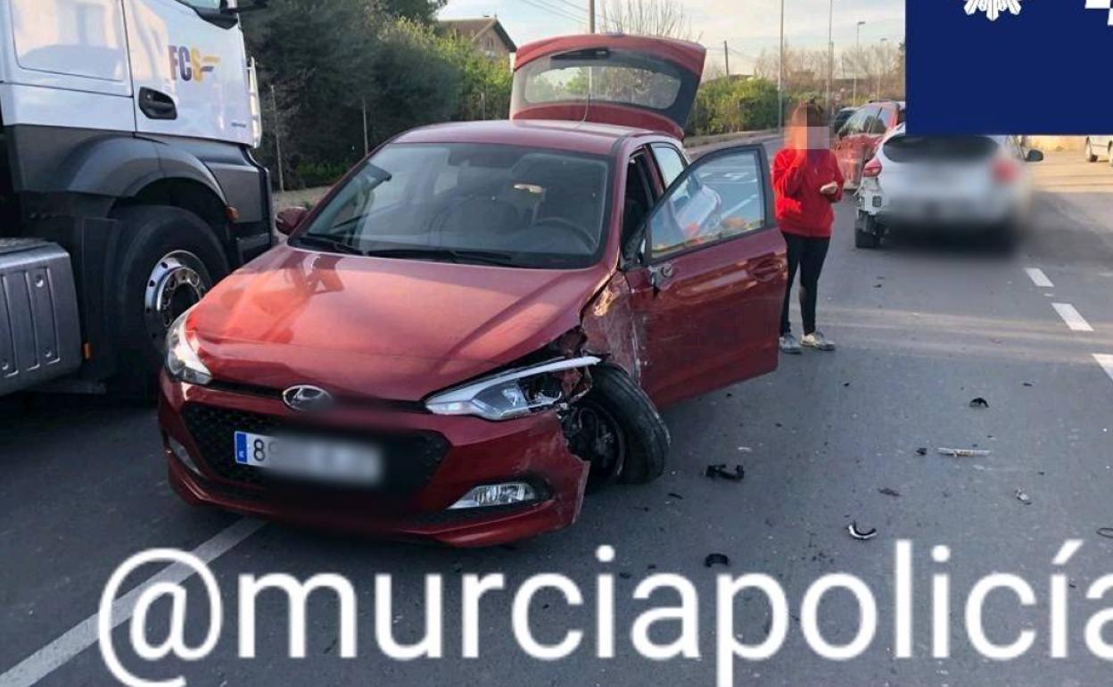 Vehículos involucrados en el accidente.