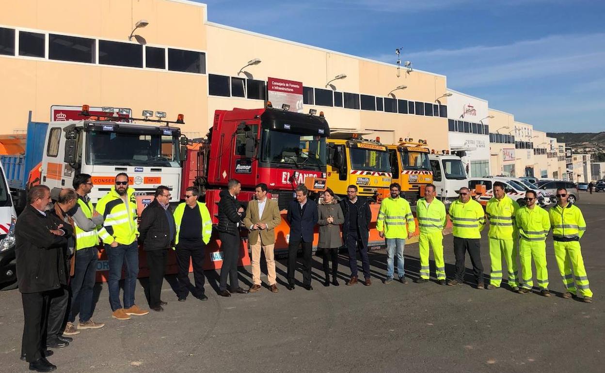 Presentación del dispositivo de invierno en las carreteras regionales.