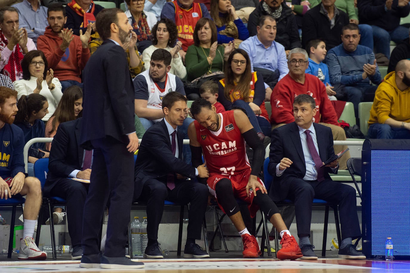 El UCAM cedió por la mínima un desastroso partido contra un Bilbao menos malo para sumar su séptima derrota seguida