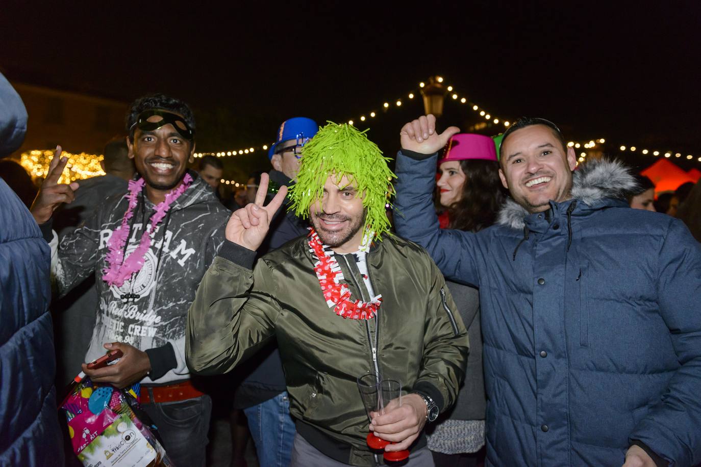 Las doce campanadas sonaron en la Glorieta de España para recibir con una fiesta al 2020.