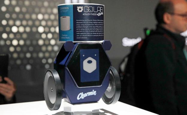 Charmin, un pequeño robot creado por Procter&Gamble.