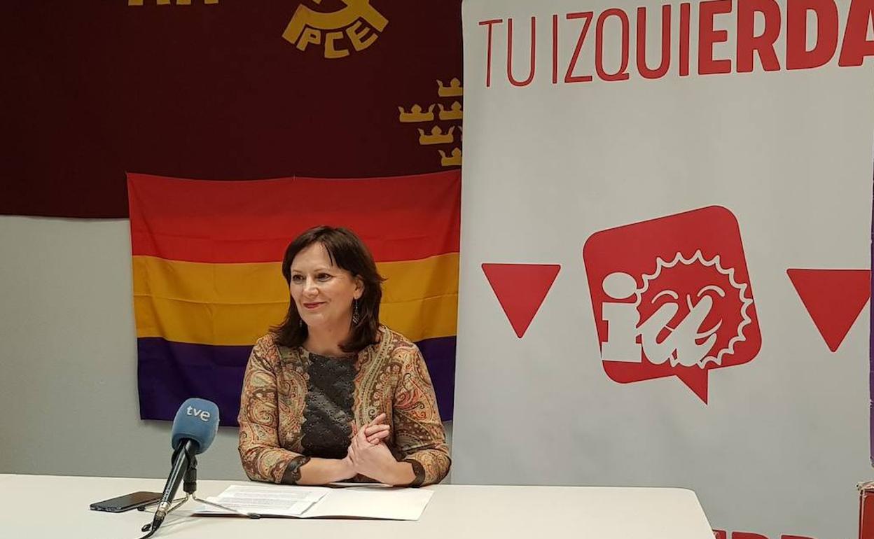 La Coordinadora de Izquierda Unida-Verdes en el municipio de Murcia, Alicia Martínez.