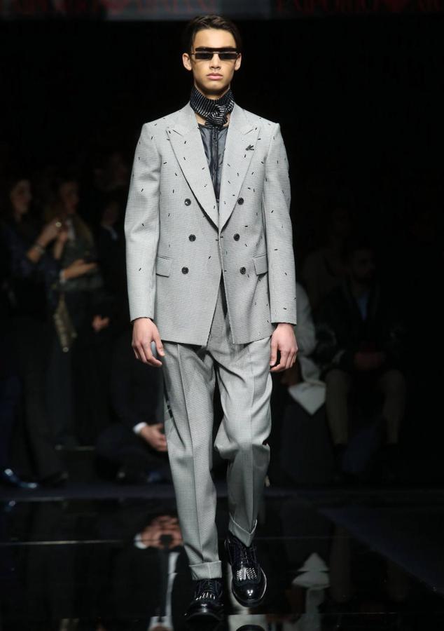 Las propuestas del diseñador Giorgio Armani desfilaron por la Milán Fashion Week.