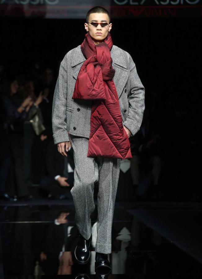Las propuestas del diseñador Giorgio Armani desfilaron por la Milán Fashion Week.