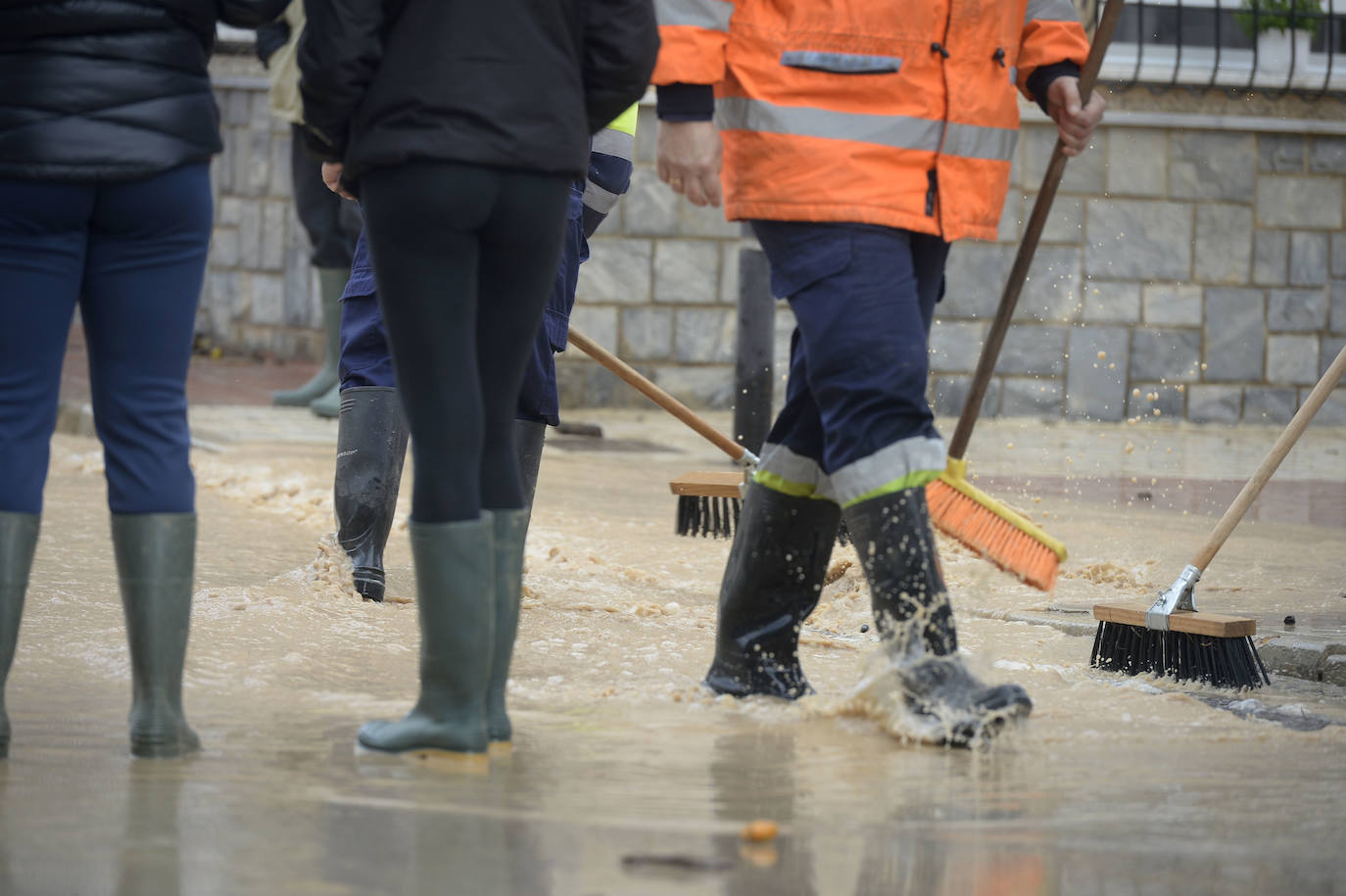 El municipio de Los Alcázares volvió a ser uno de los más afectados por el temporal que recorrió la Región