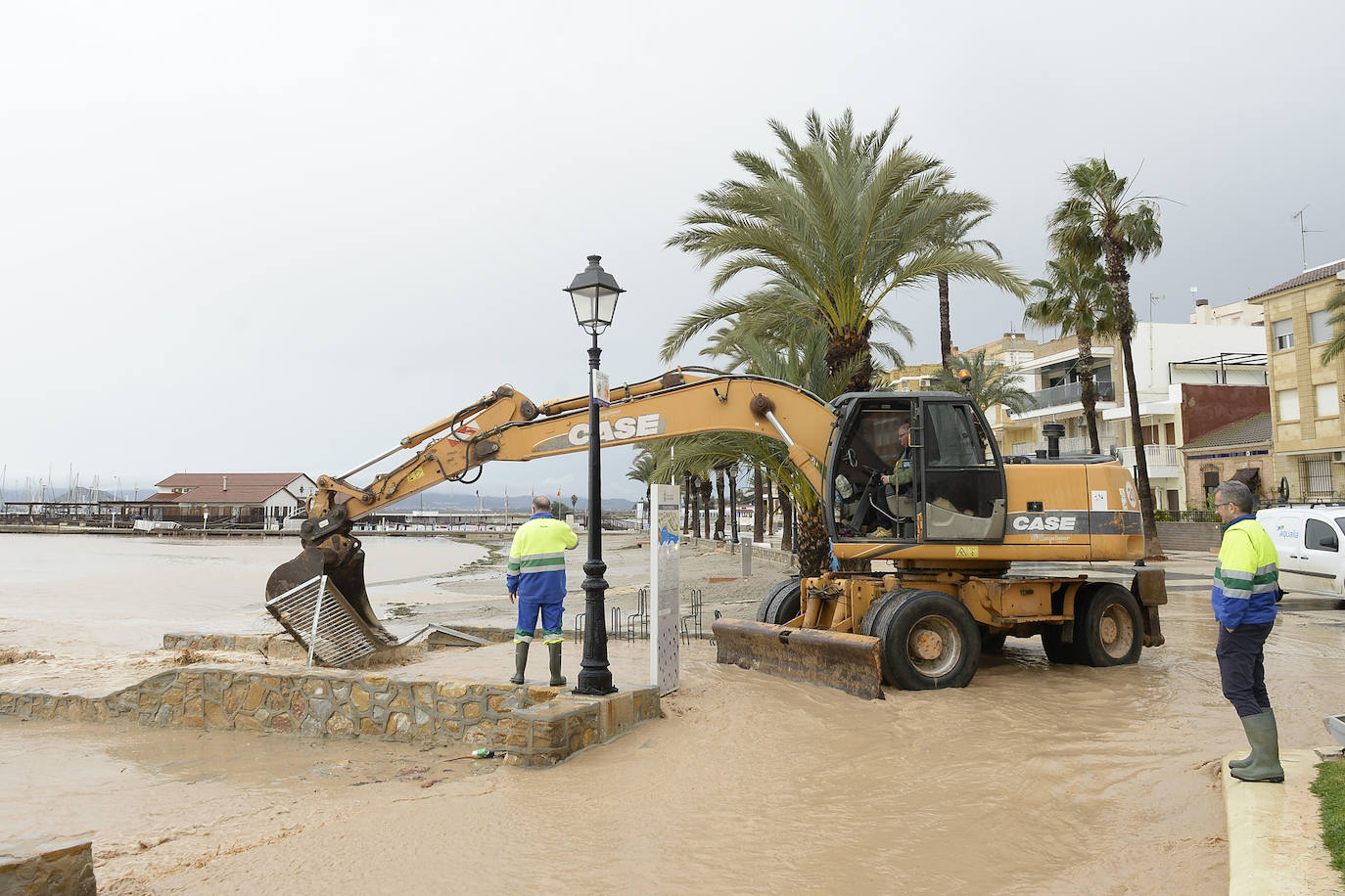 El municipio de Los Alcázares volvió a ser uno de los más afectados por el temporal que recorrió la Región