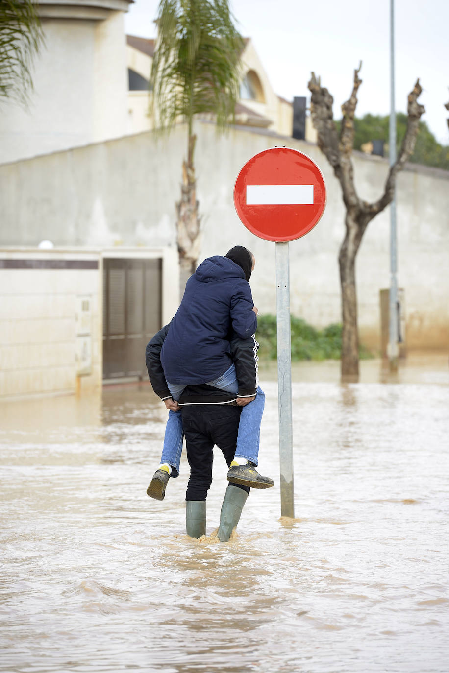 El municipio de Los Alcázares volvió a ser uno de los más afectados por el temporal que recorrió la Región