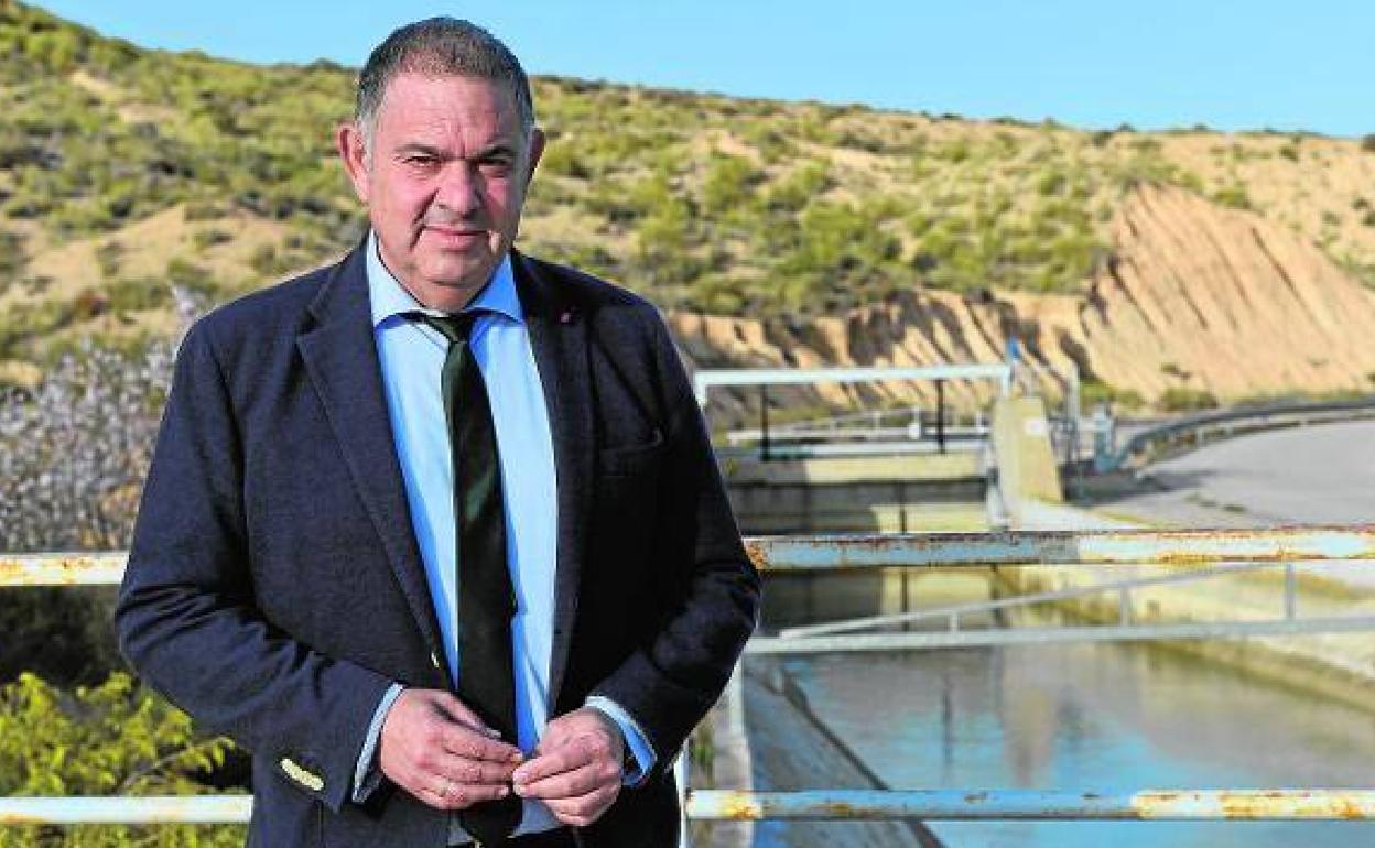 El presidente del Sindicato Central de Regantes del Acueducto Tajo Segura (Scrats), Lucas Jiménez, en una imagen de archivo.
