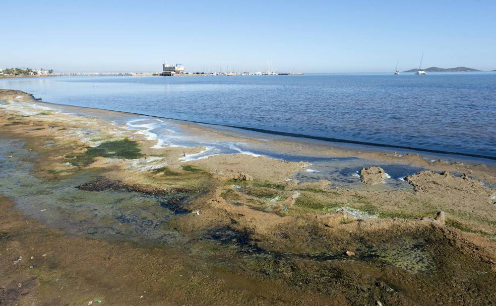 Imagen de la playa de Los Urrutias, el pasado mes de octubre. 