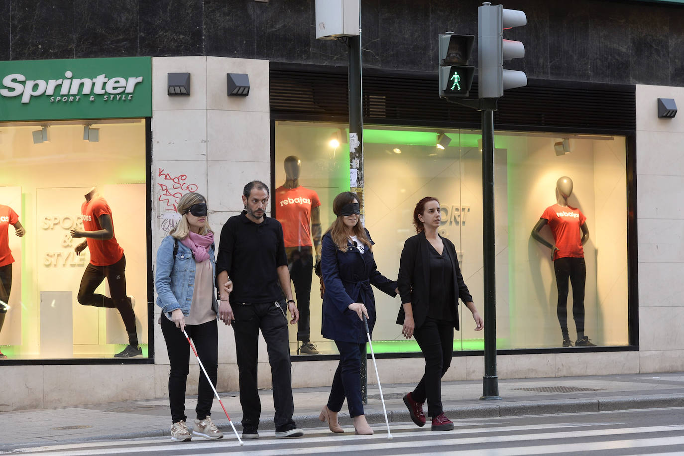 Fotos: Pasear totalmente &#039;a ciegas&#039; por Murcia