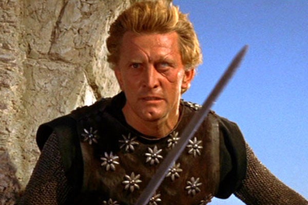 Kirk Douglas en 'Los vikingos'.