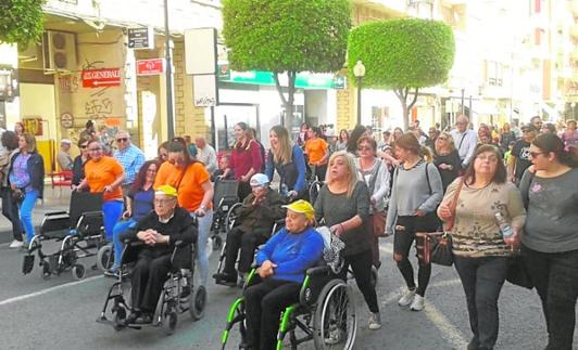 Marcha solidaria de Afade en 2018.