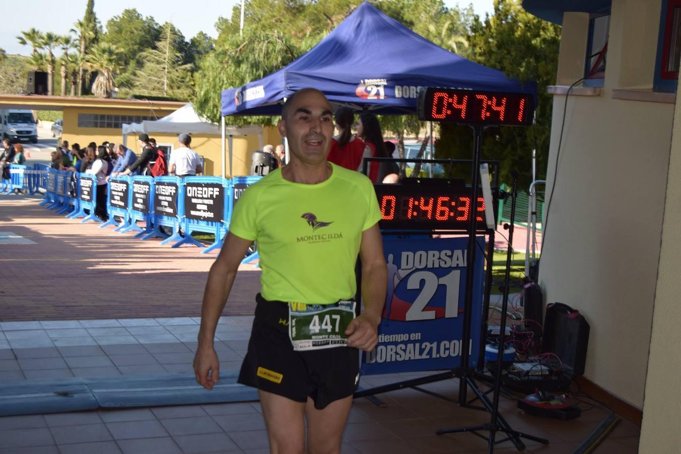 El corredor del Trail Santomera completa los 26 kilómetros en un tiempo de 1:55:05, por la marca de 2:15:15 para la deportista del Automenor Running Team