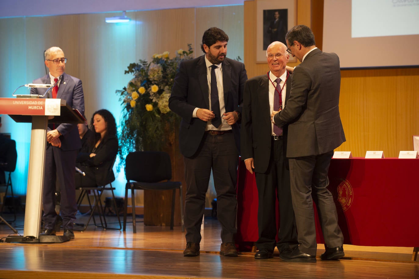 Fotos: La UMU entrega sus Medallas de Oro a los exrectores Lozano Teruel, Roca, Monreal, Ballesta y Cobacho