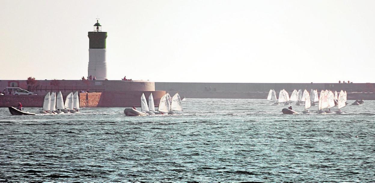 Los barcos participantes, en el puerto de Cartagena. 