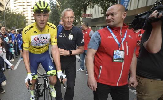 Xandro Meurisse, al finalizar la carrera.