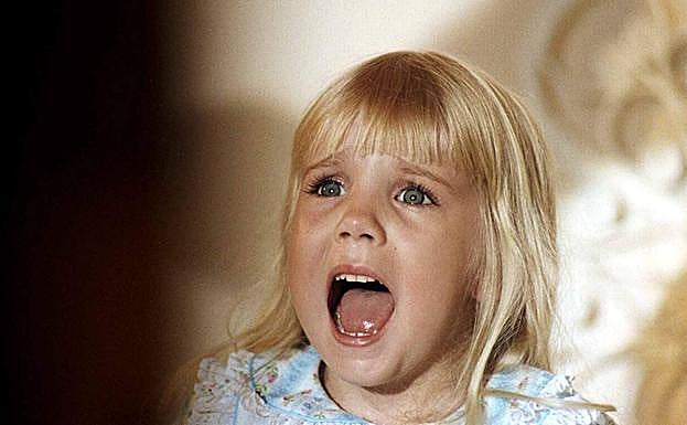 Heather O'Rourke, en 'Poltergeist'.