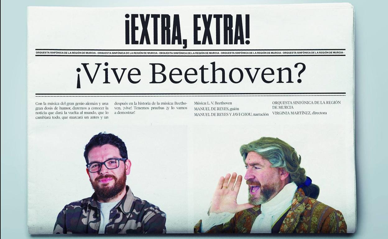 Cartel de presentación del concierto '¡Vive Beethoven?'