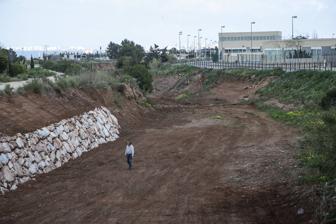 Fotos: Tres ramblas arrastran al Mar Menor residuos mineros con altos niveles de 5 metales pesados