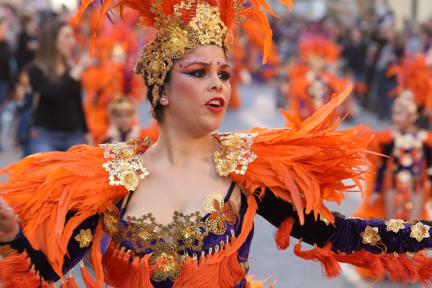 Fotos: Águilas se llena de color en el segunda gran desfile del Carnaval