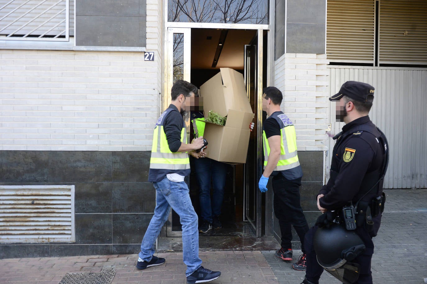 Fotos: Golpe de la Policía Nacional al cultivo de marihuana en La Alberca