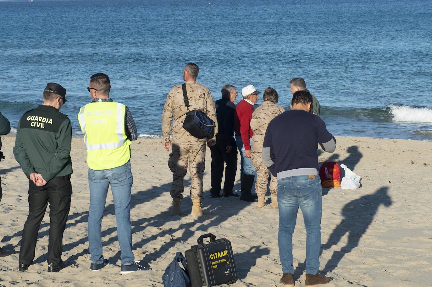 Fotos: Nuevo accidente de un piloto de la AGA en la costa de la Región de Murcia