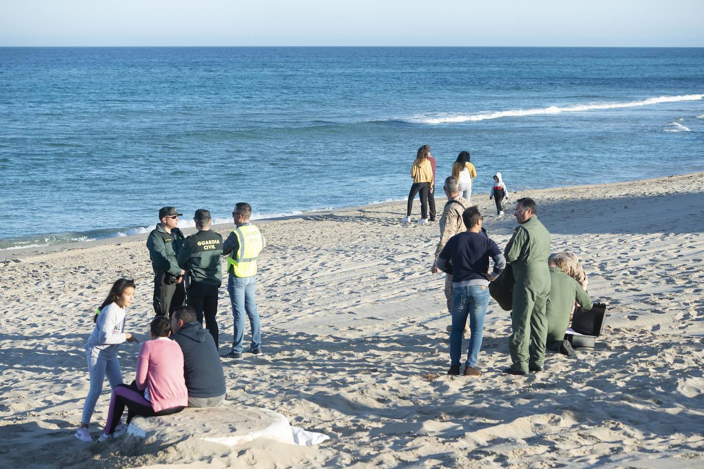 Fotos: Nuevo accidente de un piloto de la AGA en la costa de la Región de Murcia