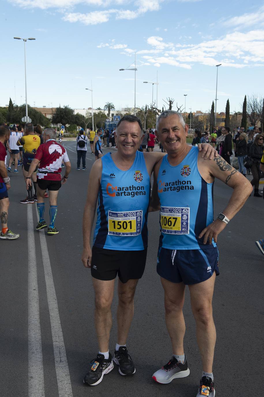 Fotos: Juan Ramón García y Wafiya Benali vencen en la Media Maratón de Cartagena