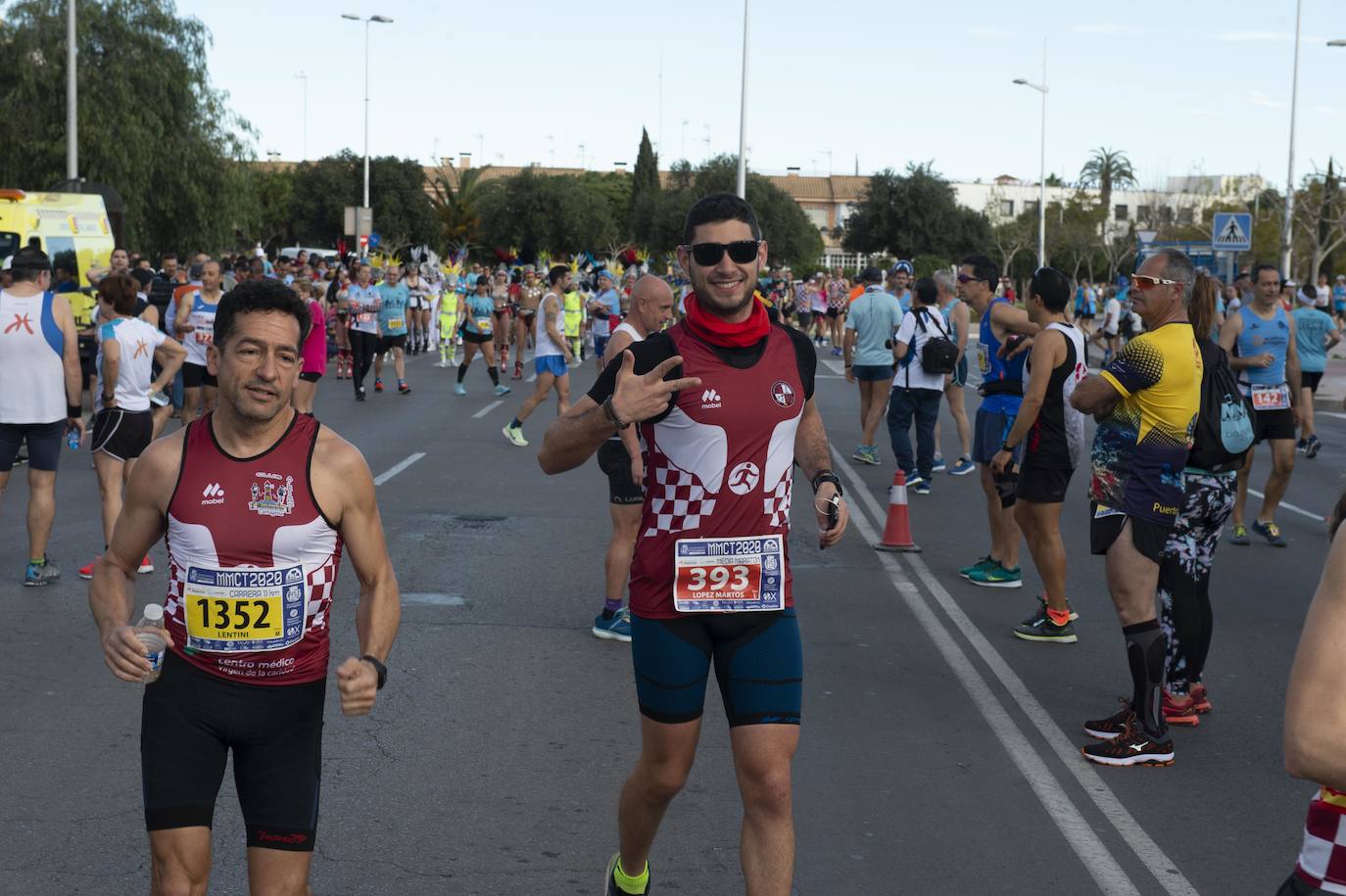 Fotos: Juan Ramón García y Wafiya Benali vencen en la Media Maratón de Cartagena