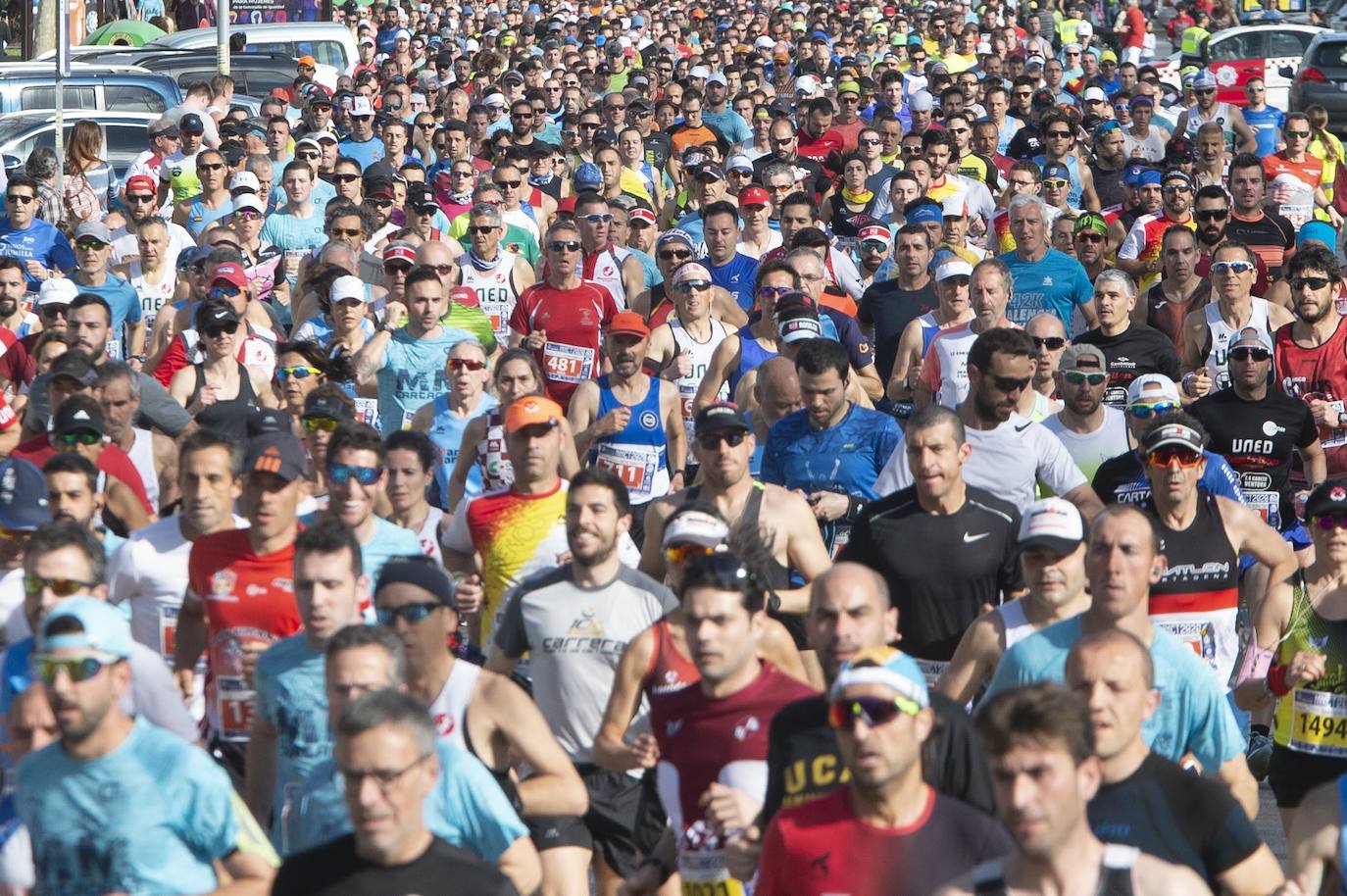 Fotos: Juan Ramón García y Wafiya Benali vencen en la Media Maratón de Cartagena