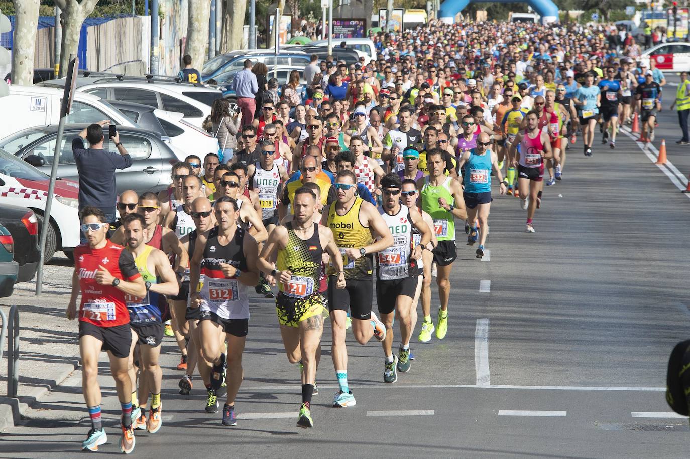 Fotos: Juan Ramón García y Wafiya Benali vencen en la Media Maratón de Cartagena