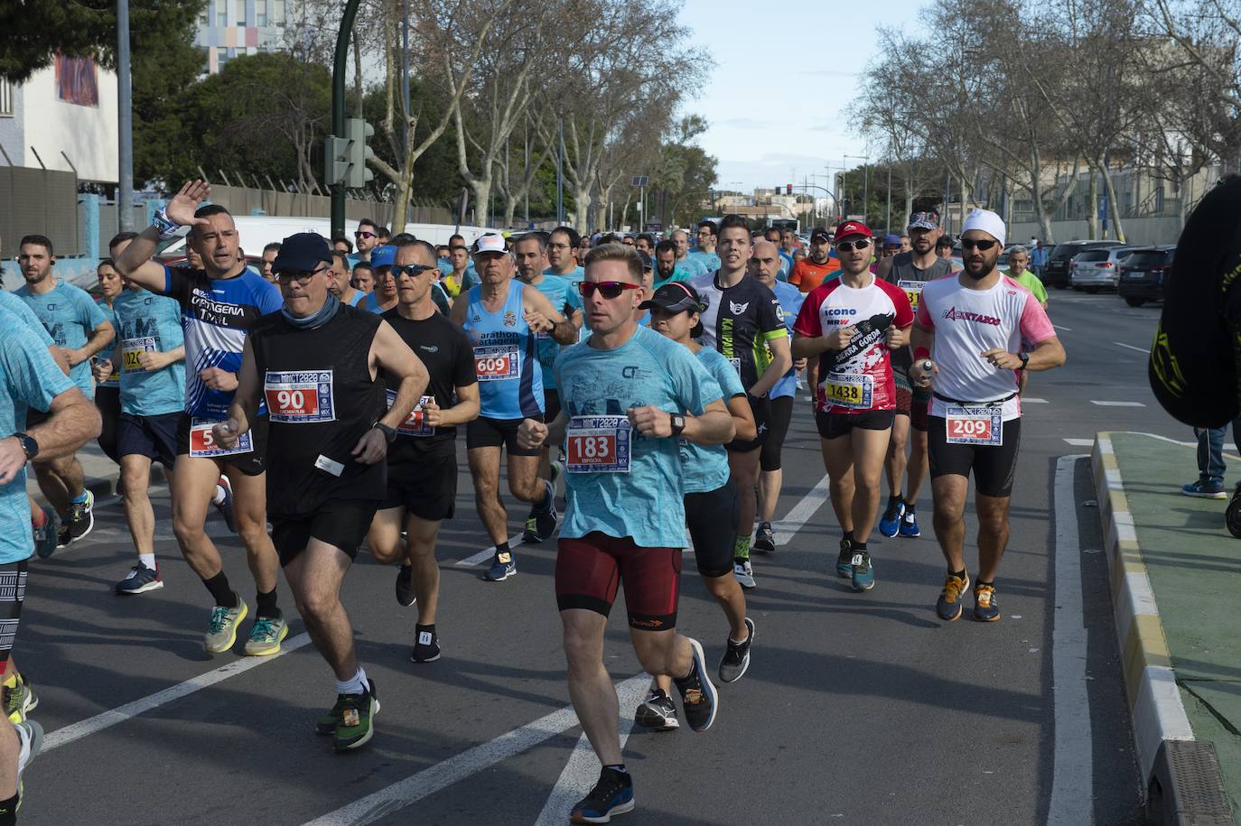 Fotos: Juan Ramón García y Wafiya Benali vencen en la Media Maratón de Cartagena