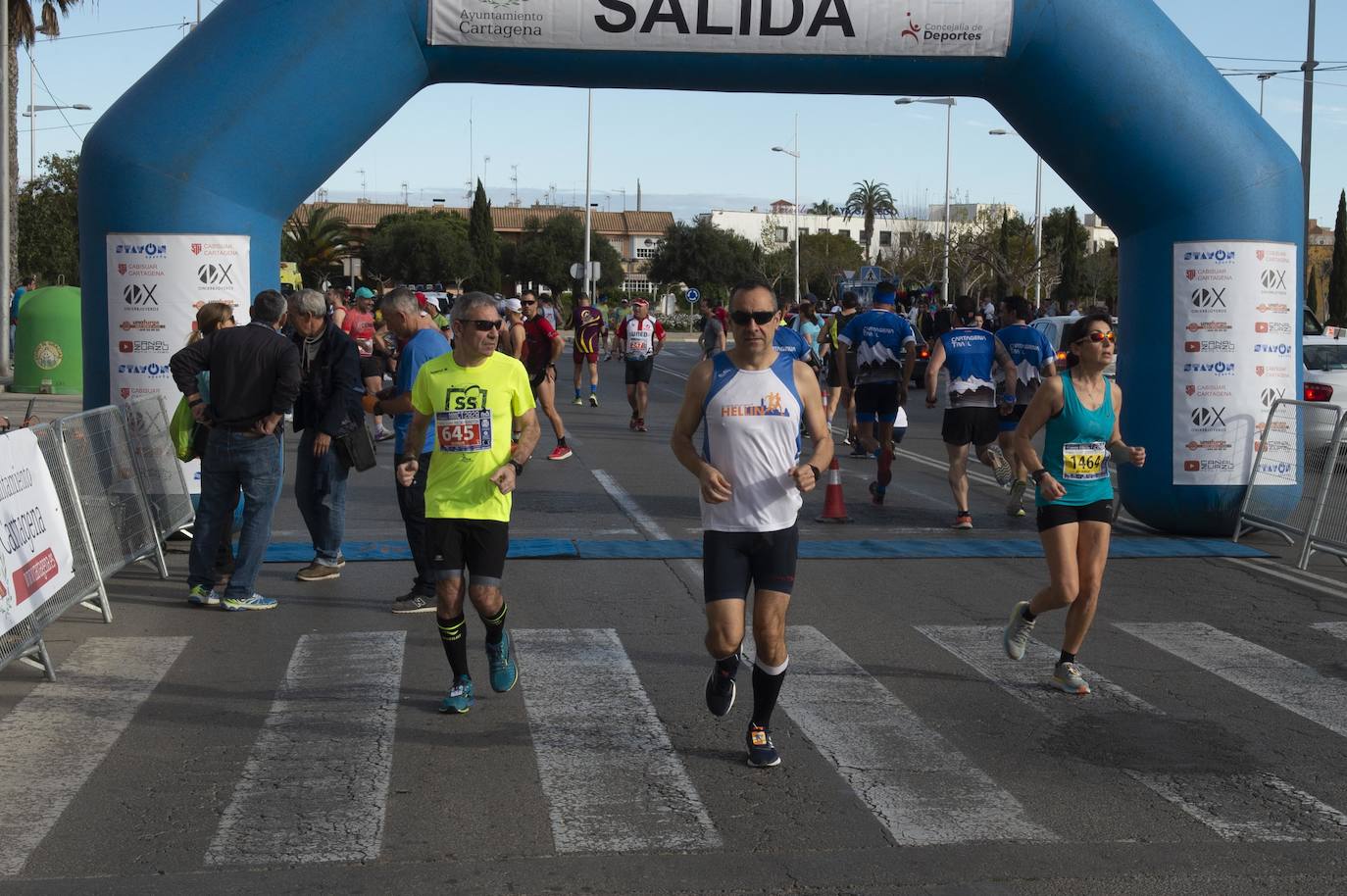 Fotos: Juan Ramón García y Wafiya Benali vencen en la Media Maratón de Cartagena