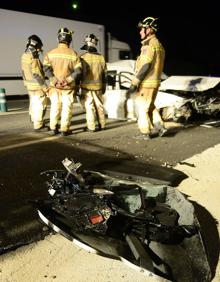 Imagen secundaria 2 - Dos heridos graves en un accidente en la A-30, a la altura de La Alberca