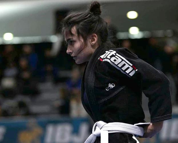 Carlota Prendes, durante el europeo de Lisboa. 