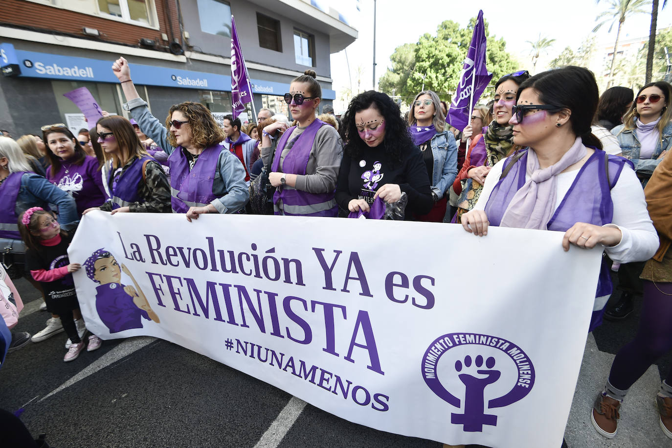 La manifestación transcurrió en un ambiente sano, alegre y reivindicativo.