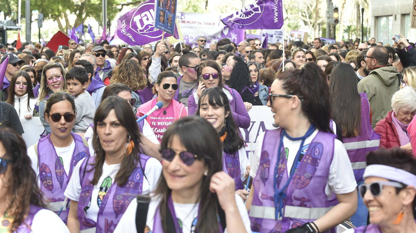 La manifestación transcurrió en un ambiente sano, alegre y reivindicativo.