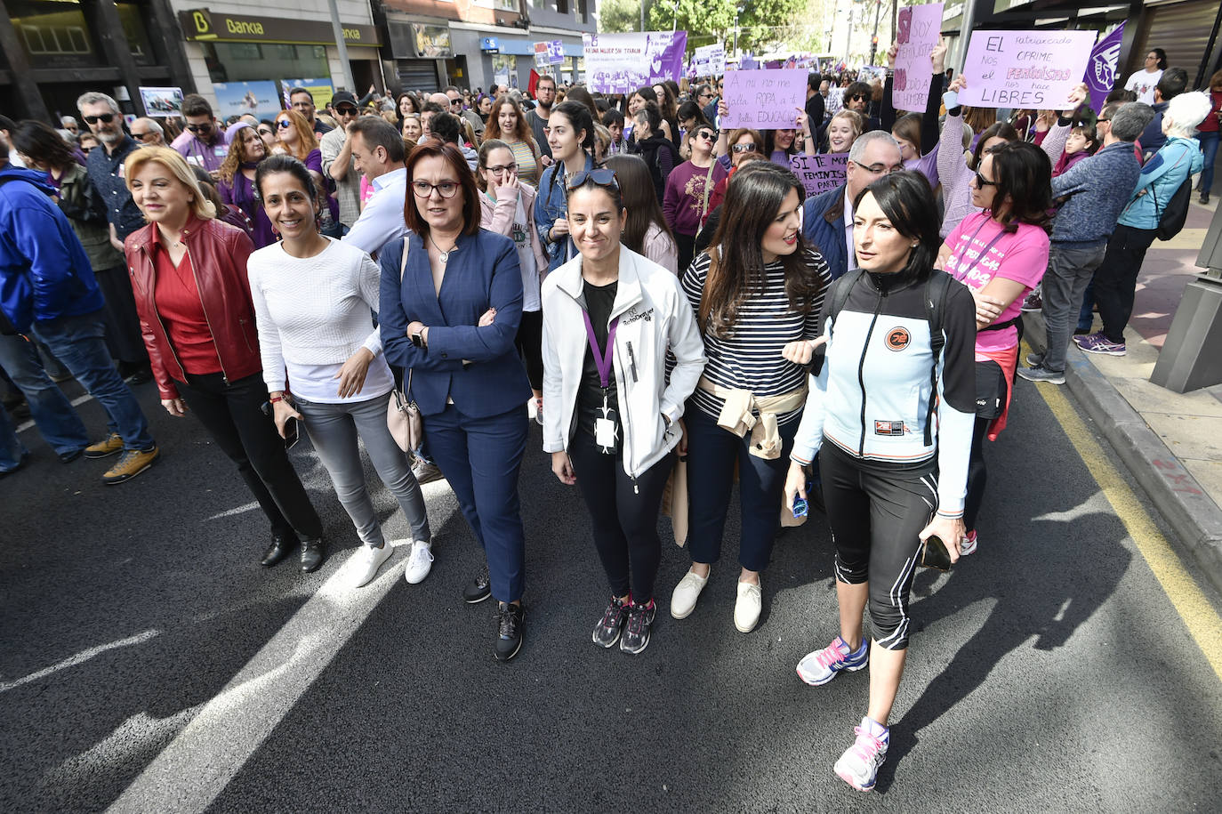 La manifestación transcurrió en un ambiente sano, alegre y reivindicativo.