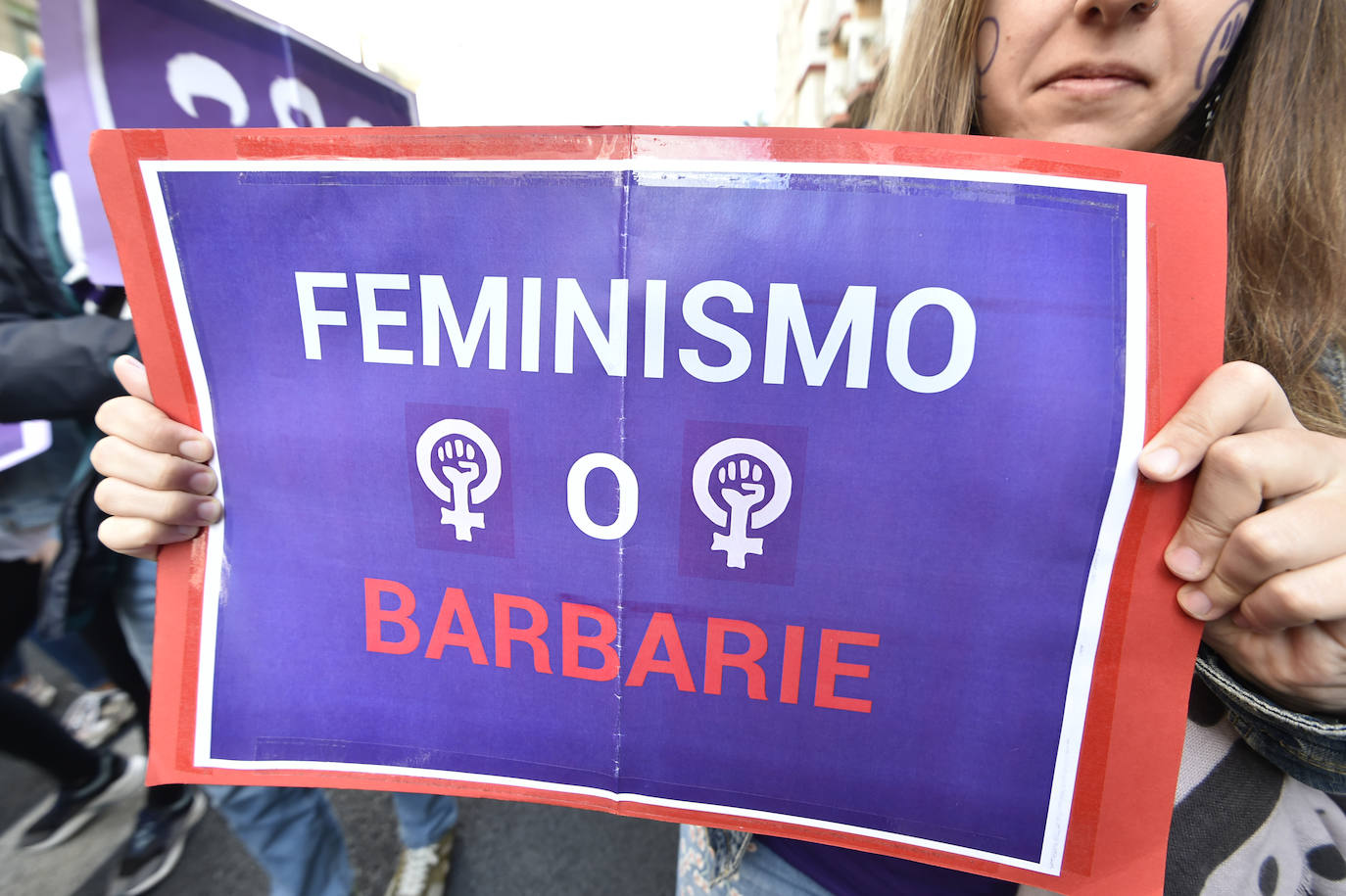 La manifestación transcurrió en un ambiente sano, alegre y reivindicativo.