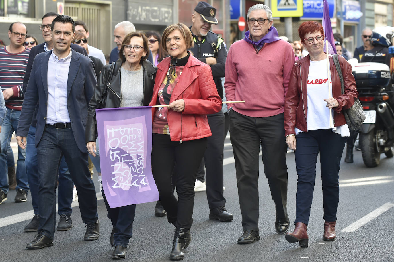 La manifestación transcurrió en un ambiente sano, alegre y reivindicativo.