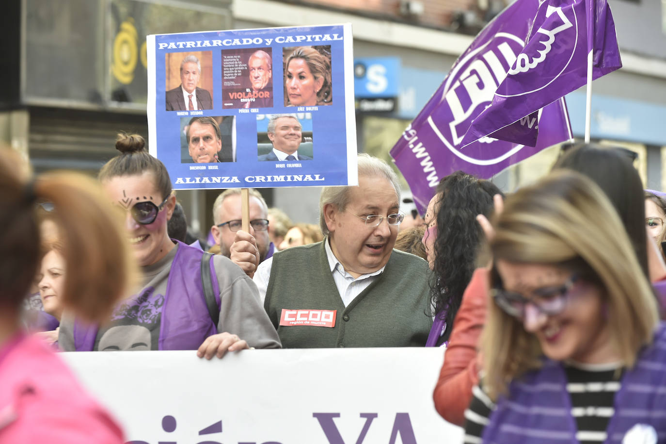 La manifestación transcurrió en un ambiente sano, alegre y reivindicativo.