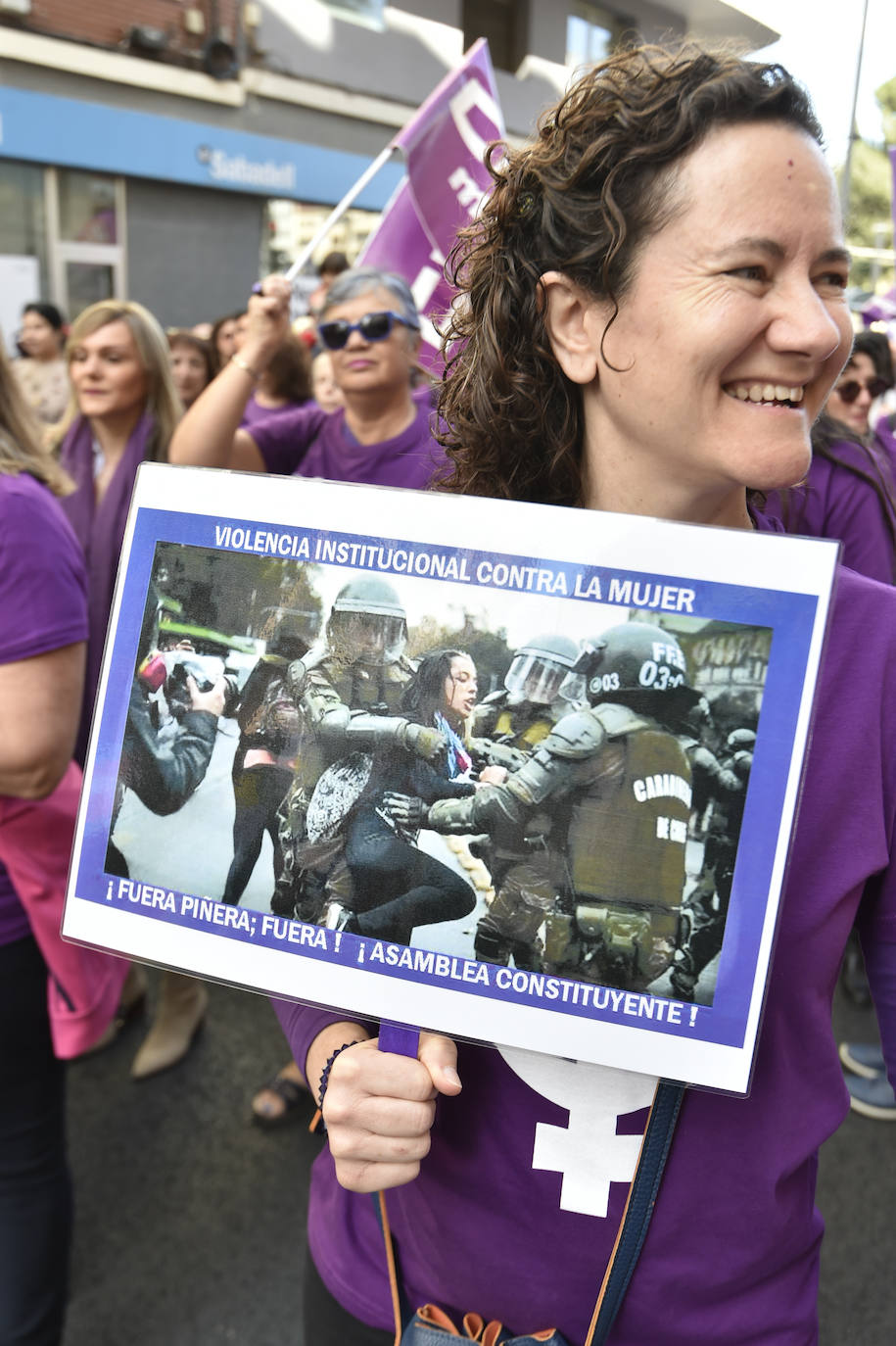 La manifestación transcurrió en un ambiente sano, alegre y reivindicativo.