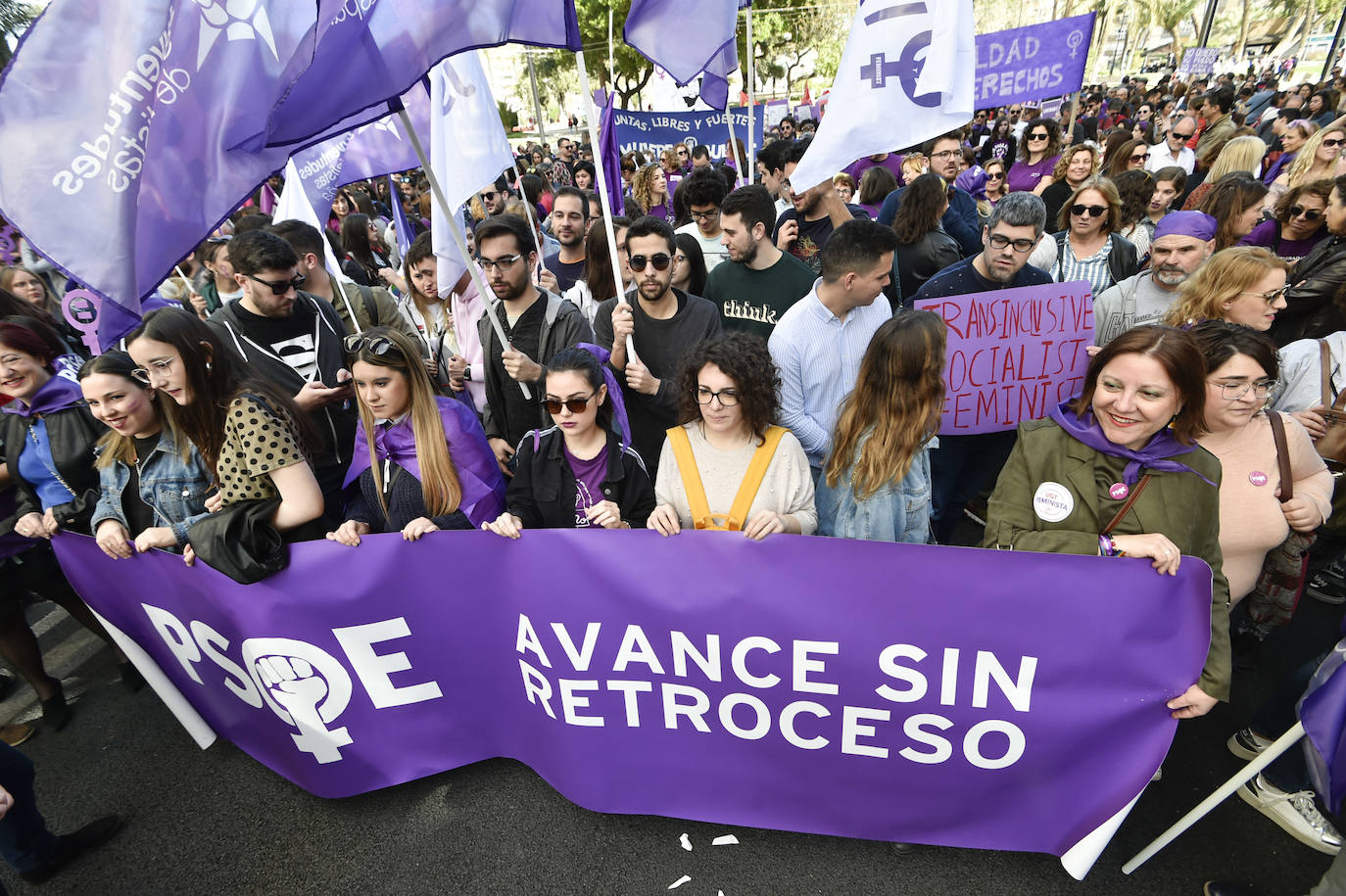 La manifestación transcurrió en un ambiente sano, alegre y reivindicativo.