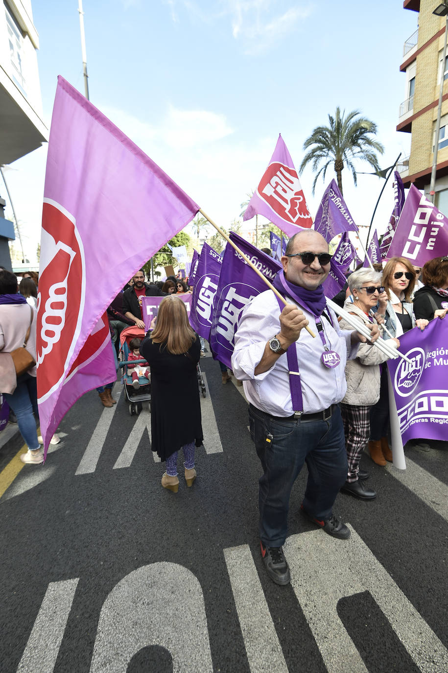 La manifestación transcurrió en un ambiente sano, alegre y reivindicativo.