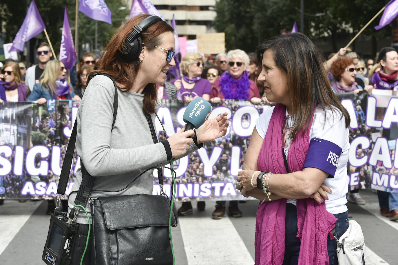 La manifestación transcurrió en un ambiente sano, alegre y reivindicativo.